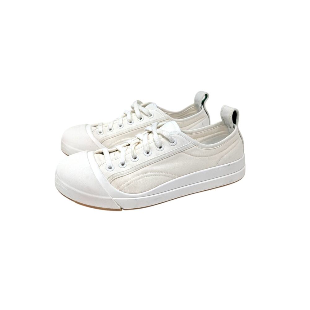 Bottega Veneta Vulcan Sneakers White Canvas Mens EU 48 US 15 Made Italy